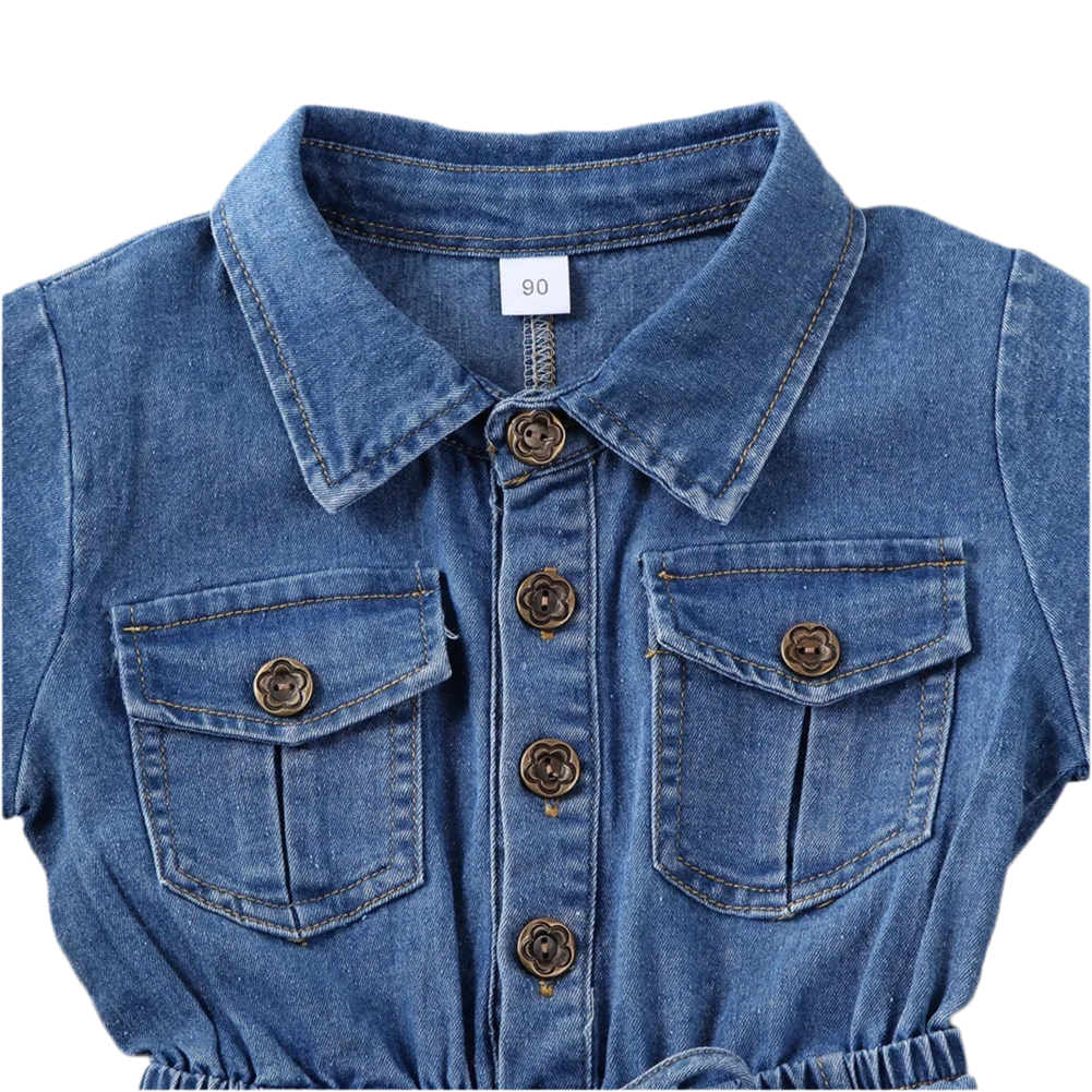 Denim Baby Meisje Romper