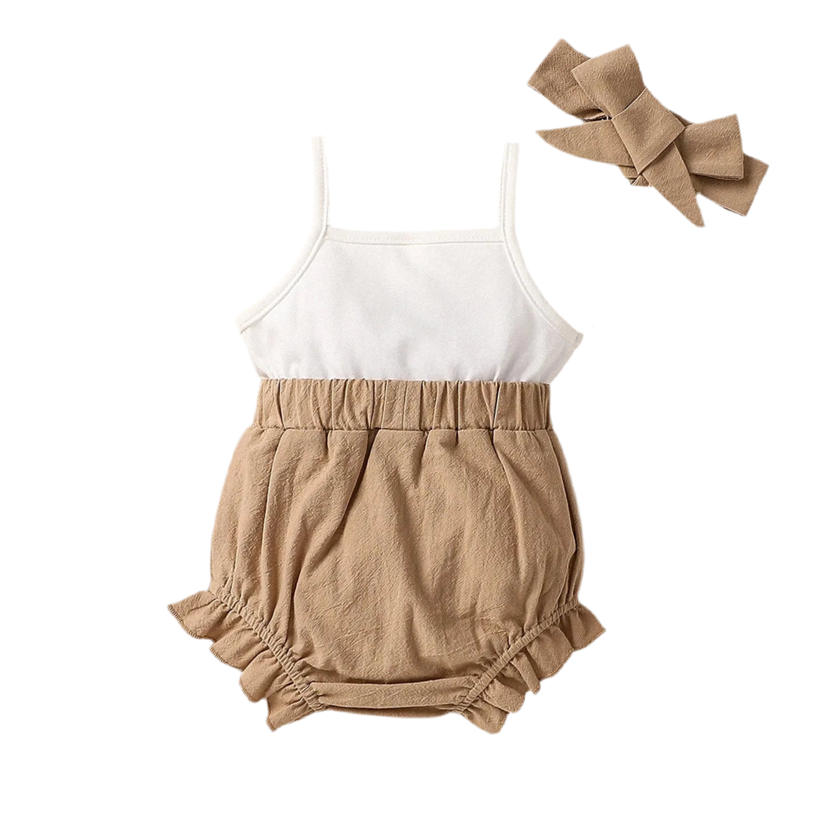 Stylischer Baby Mädchen Sommer Jumpsuit mit Regenbogen