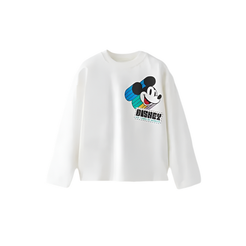 Mickey Logo Long Sleeve T shirt