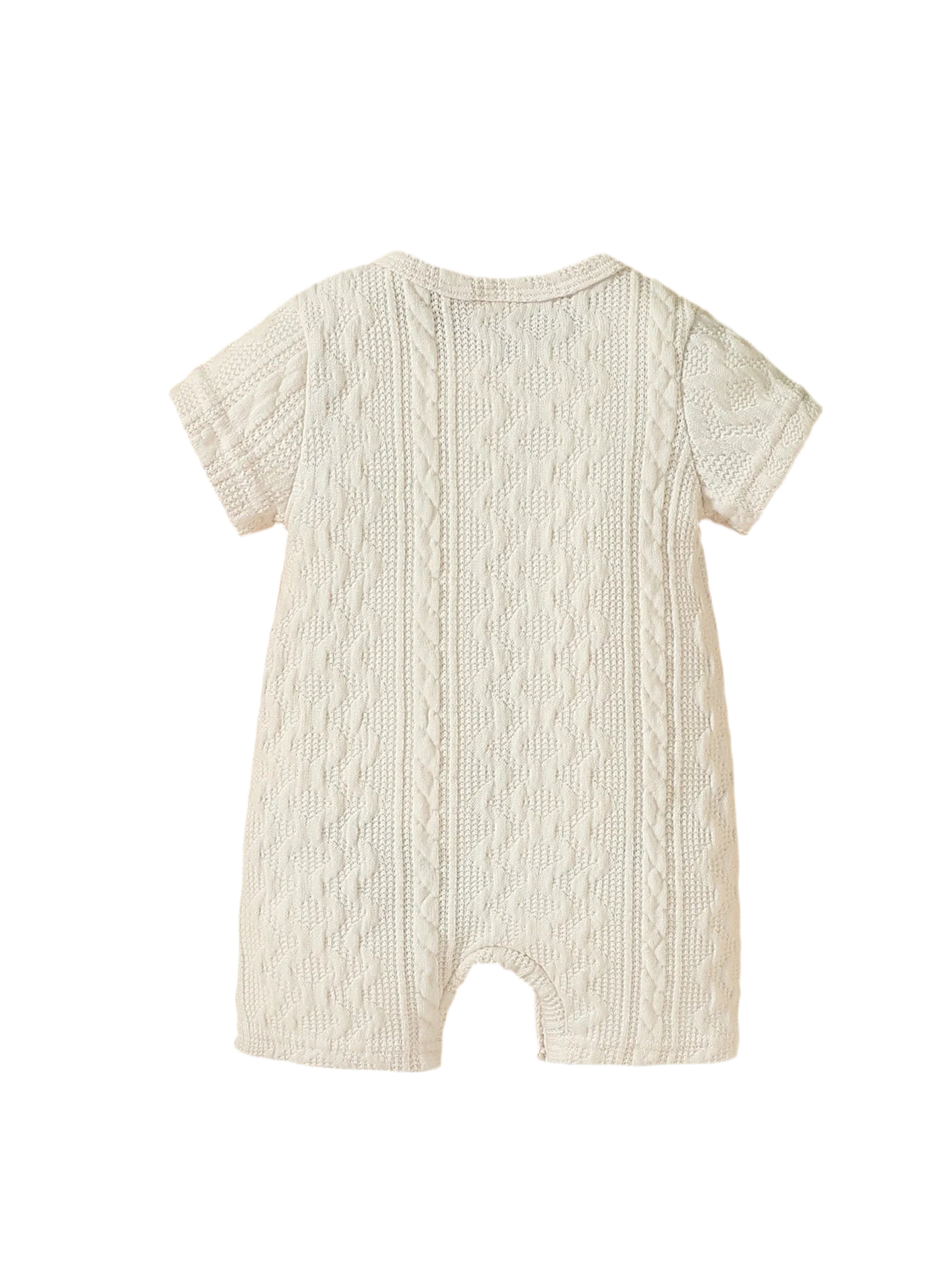 Unisex Baby-Overall mit kurzen Ärmeln und Tasche